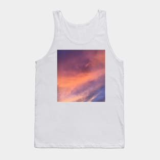 Pastel Pink, Purple Sunset Sky Tank Top